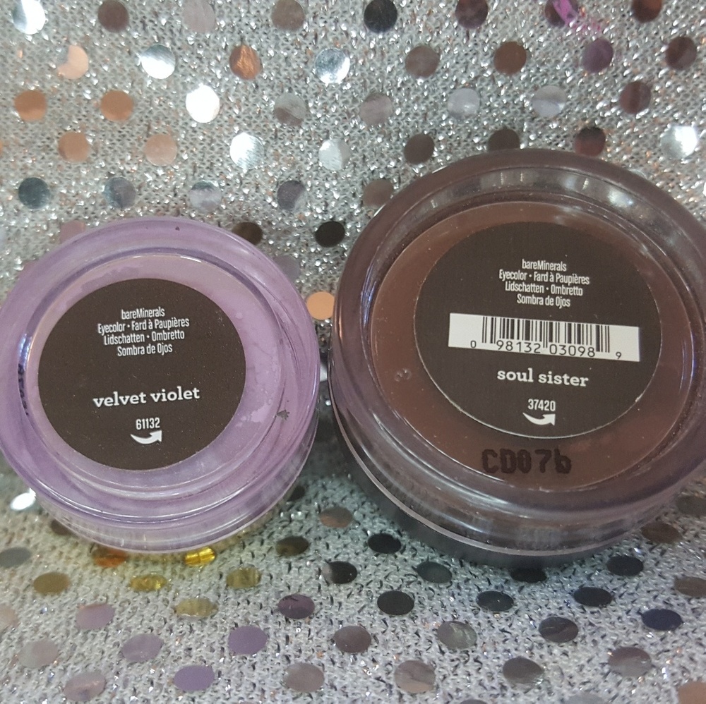 Bare Minerals purple shadow pot duo
